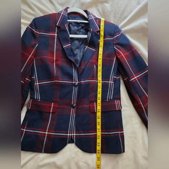 Tommy Hilfiger Set Women's Plaid Blazer Sz 2 + Pants Sz 6 Nwot - Picture 8 of 16